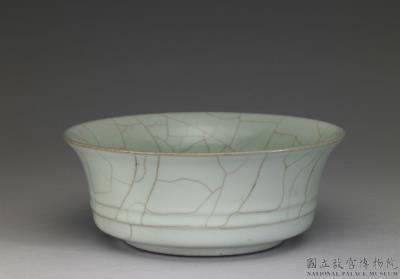 图片[2]-Washer with linear pattern in glaze imitating Ge ware, Qing dynasty (1644-1911)-China Archive